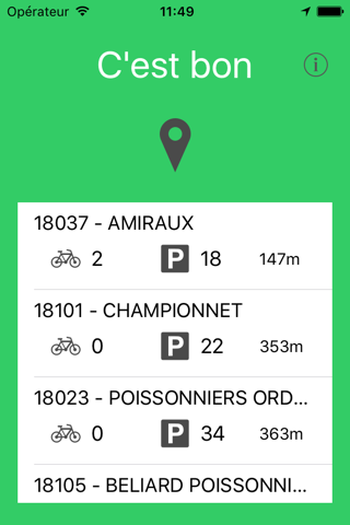 My Velib - find a bike in Paris screenshot 4