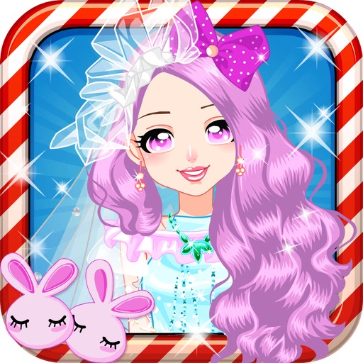 浪漫婚纱 - 公主的婚礼美容化妆打扮，儿童女生小游戏免费 icon