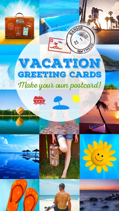 夏 壁紙 はがき Vacation Greeting Cards Summer Holiday Greetings And Wallpapers Iphoneアプリ Applion