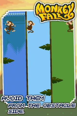 Monkey Fall Free screenshot 3