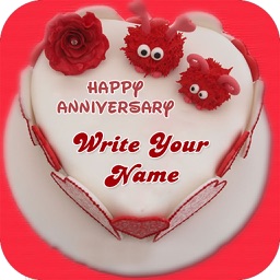 Name On Anniversary Cake