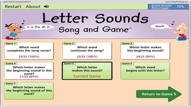 Letter Sounds Song and Game™(圖5)-速報App