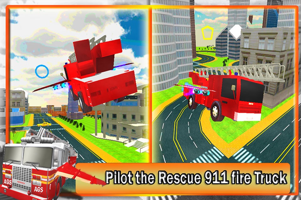 2016 Fire Truck Driving Academy – Flying Firefighter Training with Real Fire Brigade Sirens screenshot 3