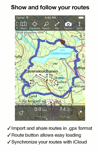 Topo GPS Norway screenshot 2