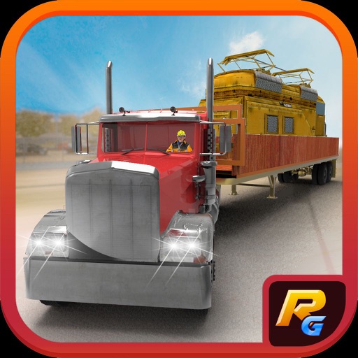 Train Transporter Truck – A Heavy Machinery and Locomotive Engine ...