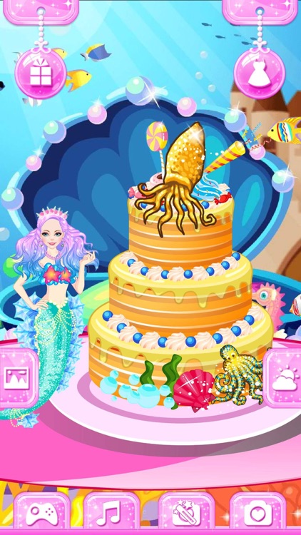 Mermaid Cake – Fashion Salon & Dessert Design Game