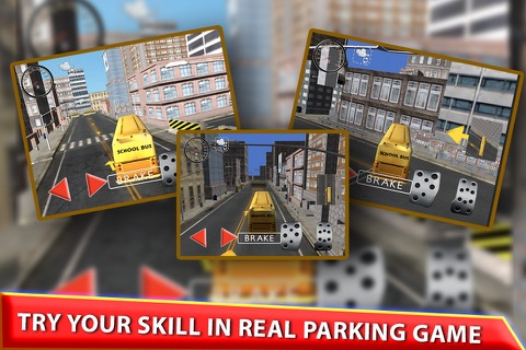 Driving School Bus Parking 2016 - Real Driving Test Career Simulator Game screenshot 3
