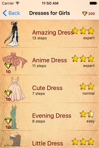 Easy Draw Dresses For Princess screenshot 2