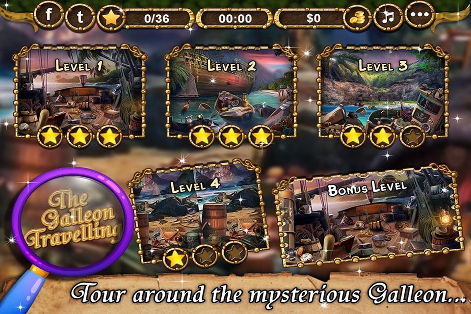 The Galleon Travelling - Hidden Objects game for kids and adults screenshot 2