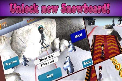Super ninja snowboard 2016 : new free Snowboarding running & jumping game For Family Adult’s & Boy’s & Girl’s & Kid’s ninja Challenge screenshot 2