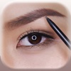 Eyebrows Makeover – Photo Montage With Perfect Eye-Brow Shape.s Stickers