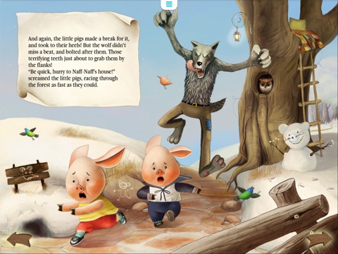 Three Little Pigs Today. Animated book for toddlers. screenshot 4