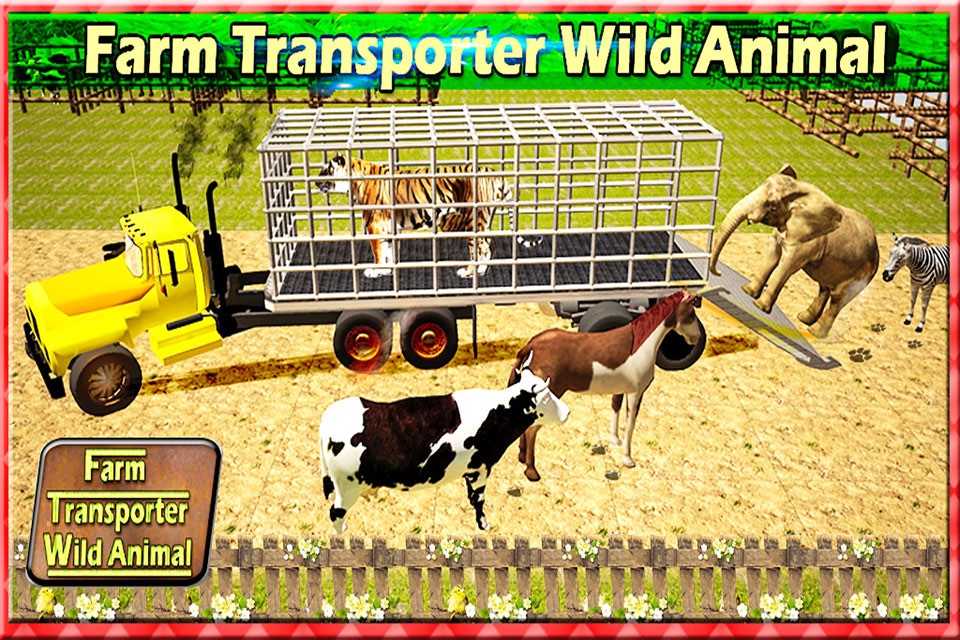 Zoo Transporter Fun 2016 – Jungle animals Vs Farm Animal Mayhem screenshot 4