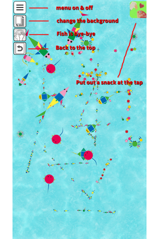 Touch and drawing! Fish moving - Free educational application for kids screenshot 4