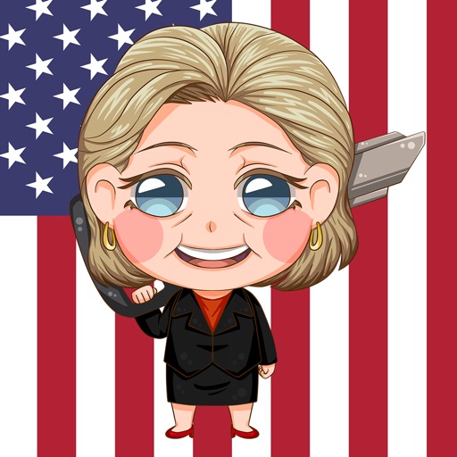Hillary Clinton Cross Road "Kawaii Version" Icon