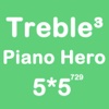 Piano Hero Treble 5X5 - Sliding Number Block And Playing With Piano Sound