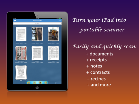 Quick Scanner Free : document, receipt, note, business card, image into high-quality PDF documentsのおすすめ画像1