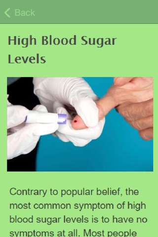Symptoms Of High Blood Sugar screenshot 2