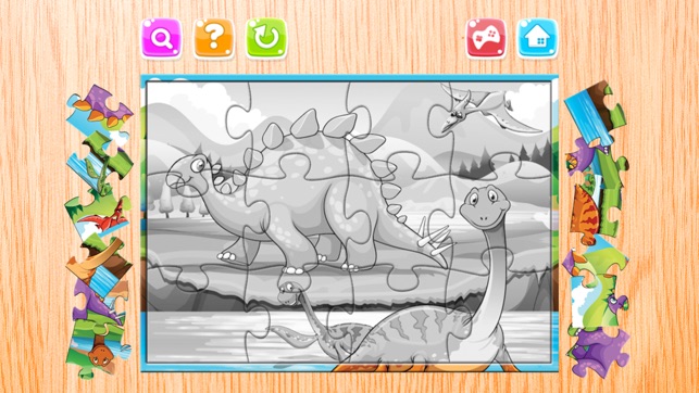 Dinosaur Puzzle Games miễn phí - Dino Jigsaw Puzzles for Kids uống và mầm non Learning Games