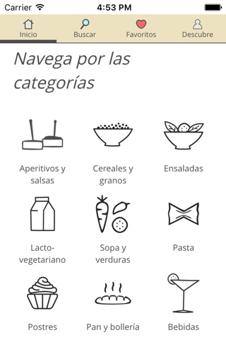 Recetas vegetarianas screenshot 2