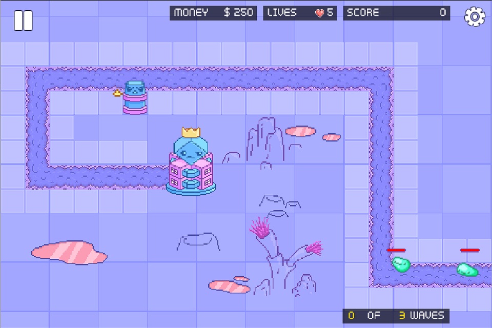 Pixel Cute Tower Defender 2d Free Game screenshot 2