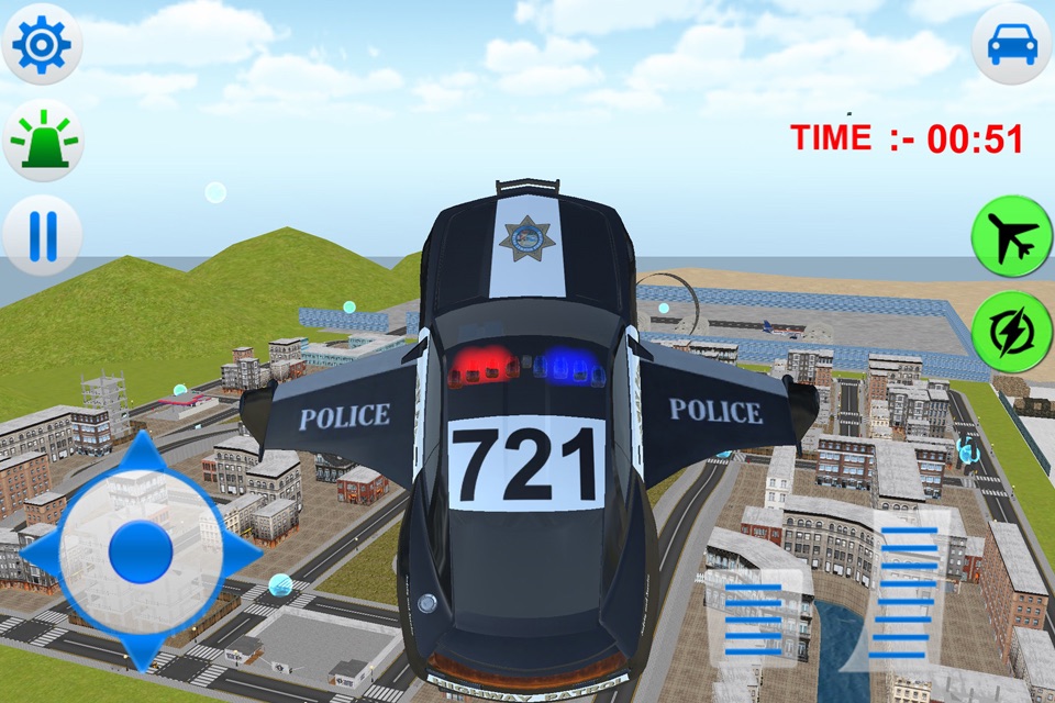 Flying Police Driver 3d Simulator screenshot 2
