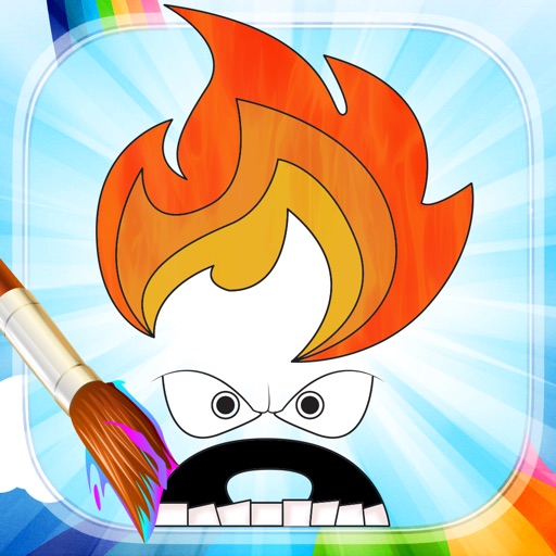 Coloring Animation Kids Game for Inside Out Edition iOS App