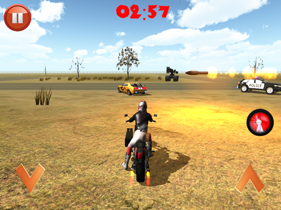 Gunship tanks vs Desert Biker Rider Rescue Police Car Gamesのおすすめ画像3