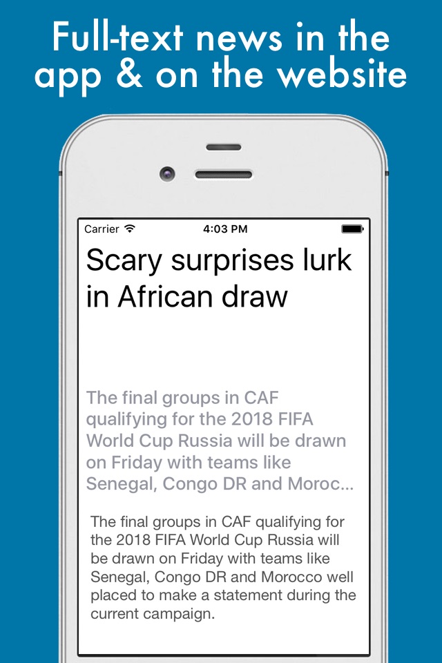 Football News - Worldwide Edition screenshot 4