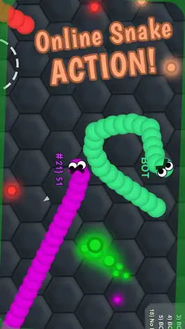 Game screenshot Slimy .IO: Snake Snither MMO -Run, Eat Color Dot mod apk