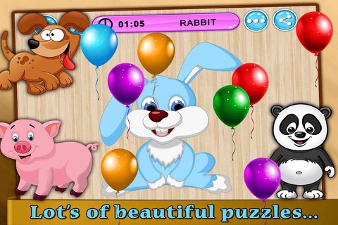 Kids Animals - Jigsaw Puzzle Game for Kids screenshot 4