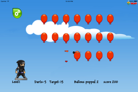 Angry Ninja Balloons screenshot 2