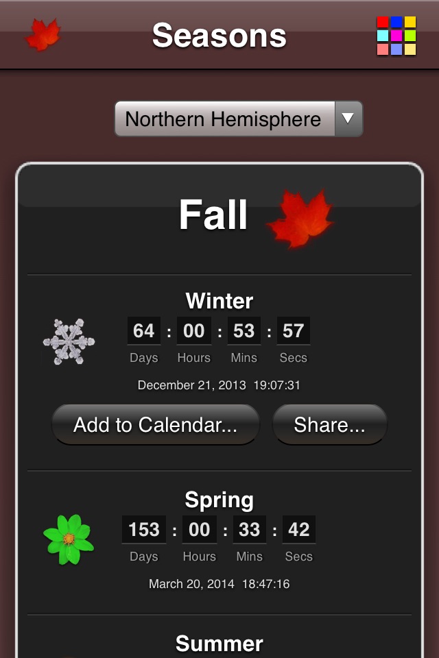 Seasons App screenshot 4