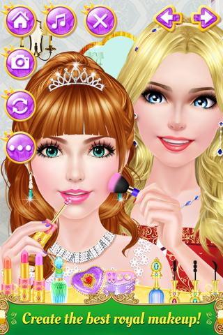 Princess Sisters Salon - Royal Beauty Makeover: SPA, Makeup & Dress Up Game for Girls screenshot 2