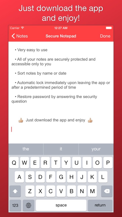 Secure Notepad