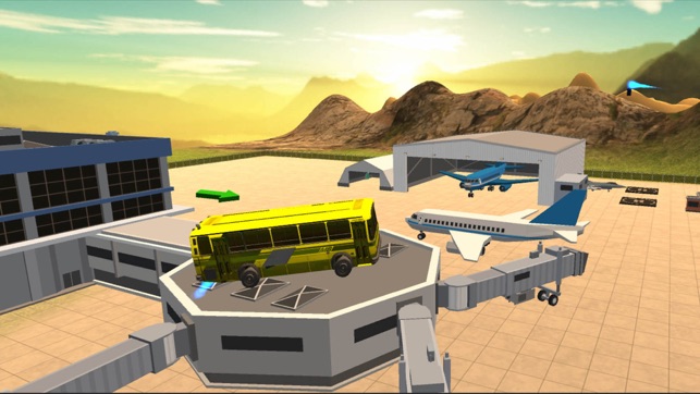 Flying Bus Driving Simulator - Racing Jet Bus Airborne Fever(圖4)-速報App