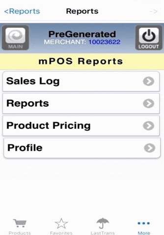 mPOS screenshot 2