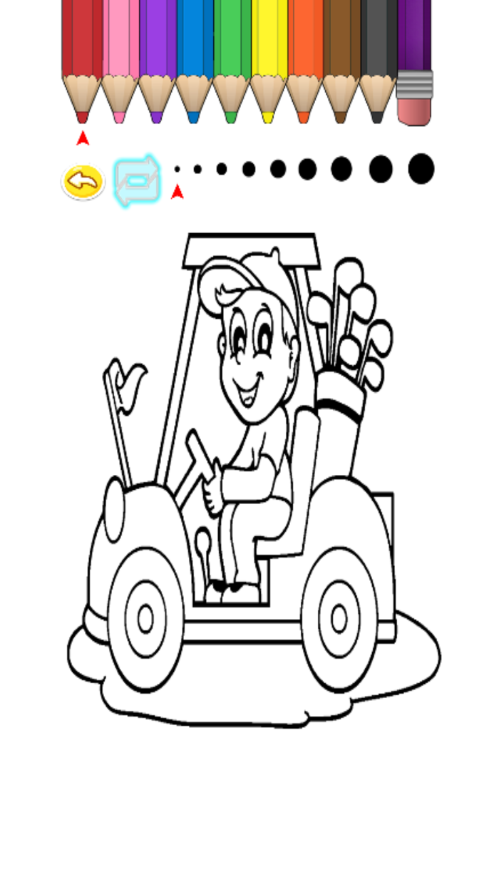 Kids Coloring Book - Cute Cartoon Hirai