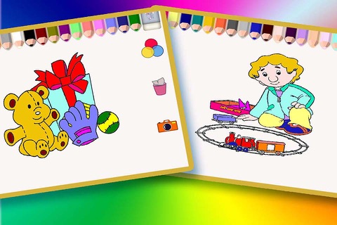 Скриншот из Coloring Children  s Favorites Step by Step For Kids - 幼儿园在61儿童节的免费绘画游戏