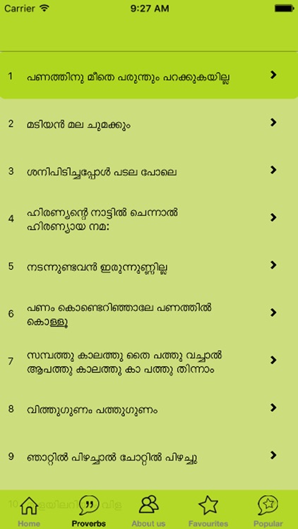 Malayalam Proverbs