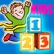 Kids Learn Math Counting-Toddlers Math in Pre-K, Kindergarten and 1st Grade Learning Numbers,Counting,Splash Game Free