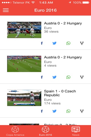 FootyVidz - Football Live Video Highlights screenshot 3