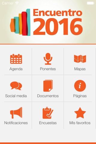 Encuentro 2016 Tarjeta Naranja screenshot 2