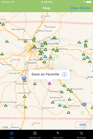 Tennessee – Camping & RV spots screenshot 3