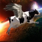 Flying Cow Rescue Galaxy Game : The Super Cow Flying Simulator Game of 2016