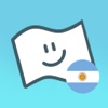 Flag Face Argentina