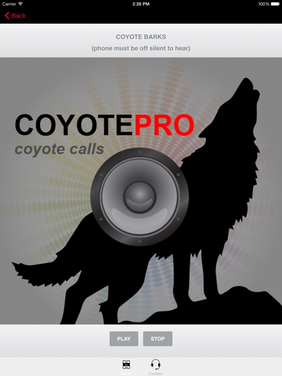 REAL Coyote Hunting Calls -- Coyote Calls & Coyote Sounds for Hunting (ad free) BLUETOOTH COMPATBLE screenshot-0