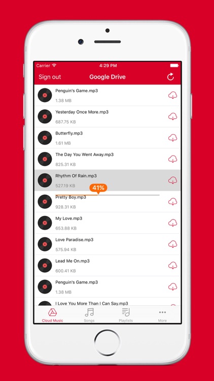 Cloud Music - Mp3 Player and Playlists Manager for Cloud Storage App