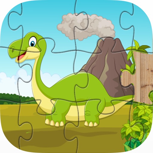 Dino Puzzle Games For Kids Free - Dinosaur Jigsaw Puzzles For Preschool Toddlers Girls and Boys Icon