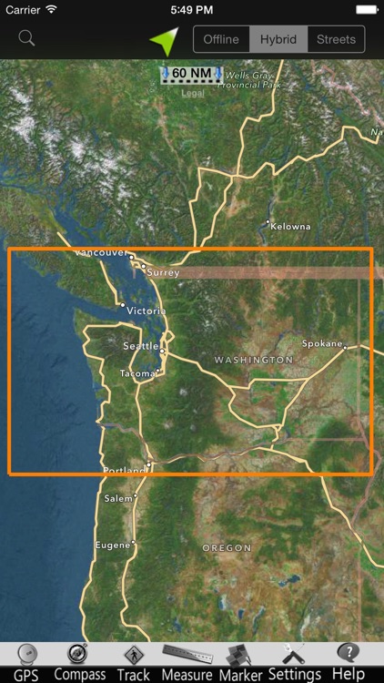 Washington nautical chart GPS: marine & lake gps waypoint, route and track for boating cruising fishing yachting sailing diving screenshot-4